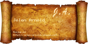Jelen Arnold névjegykártya